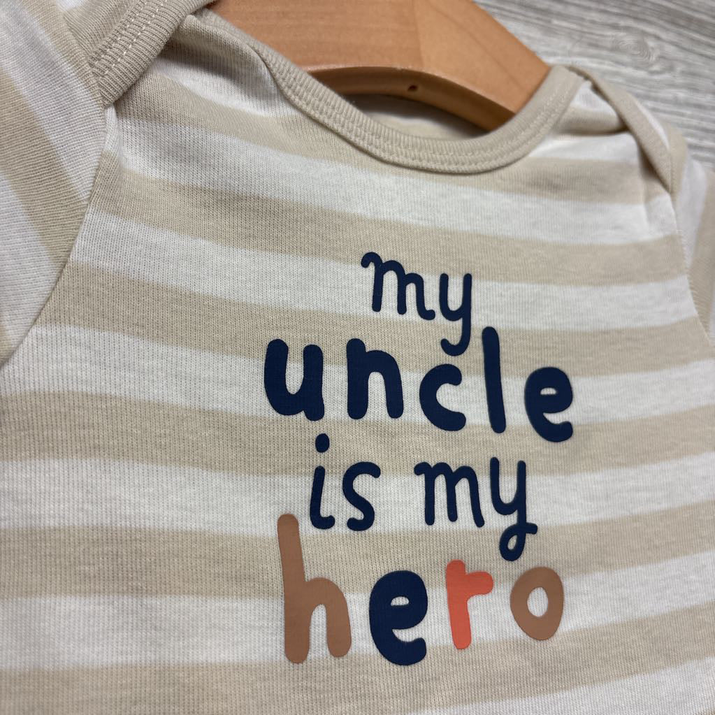 NEW Bodysuit My Uncle Is My Hero Stripes 6M