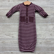 LS PJ Gown Stripes NB