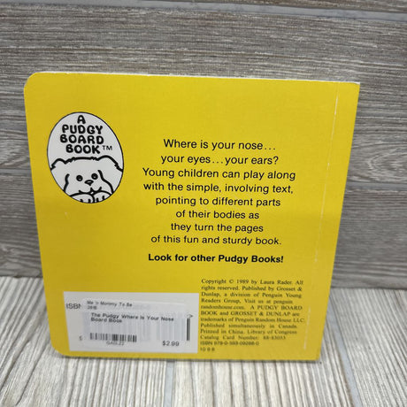 The Pudgy Where Is Your Nose Board Book