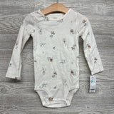 NEW Velour Jumper & LS Bodysuit Bear, Tree 24M