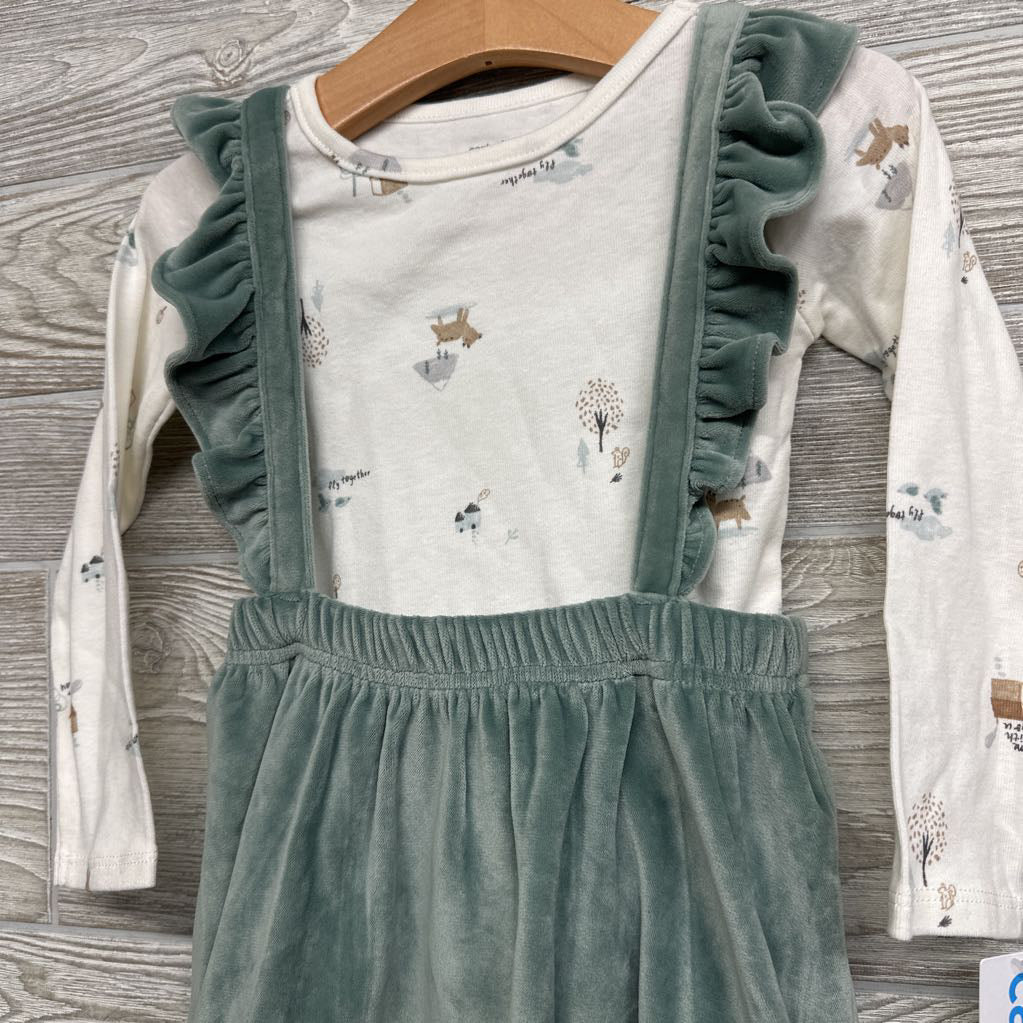 NEW Velour Jumper & LS Bodysuit Bear, Tree 24M