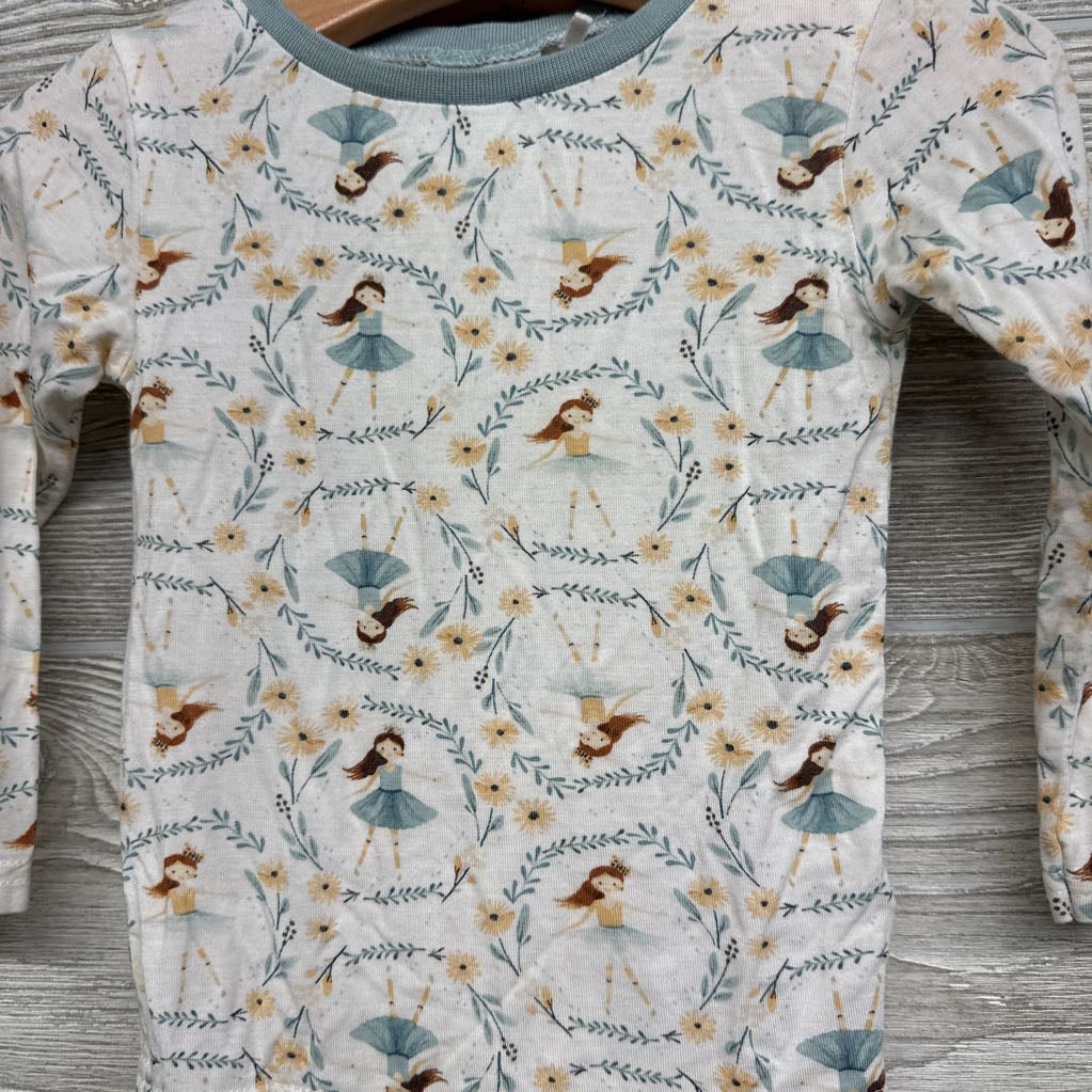 2 Pc LS Bamboo PJs Girls Dancing 18m