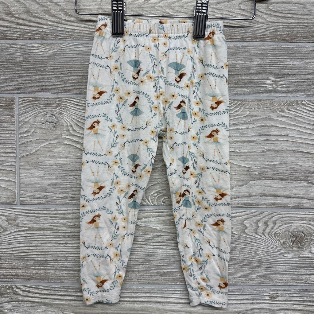 2 Pc LS Bamboo PJs Girls Dancing 18m