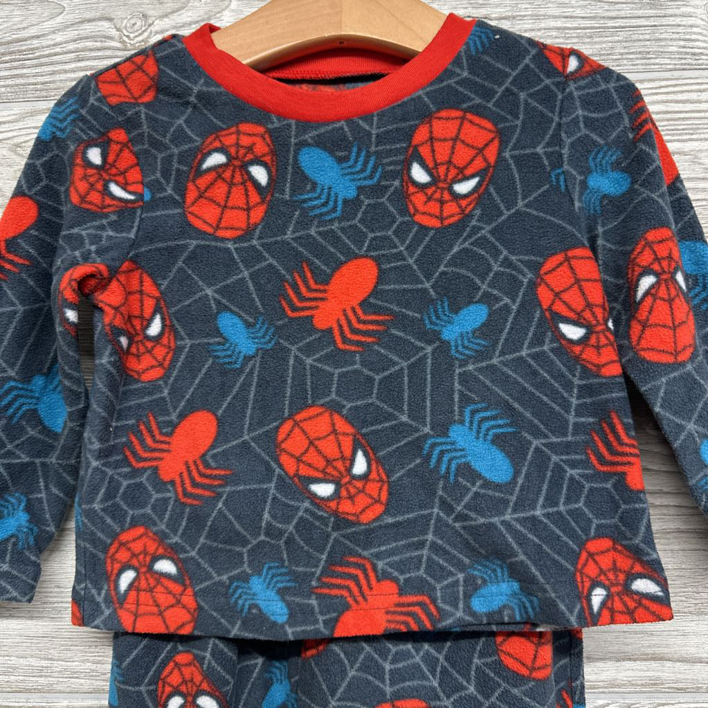 2 Pc Fleece Pj Spider-man 2t
