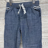 Chambray Drawstring Linen Jogger Pants 2t
