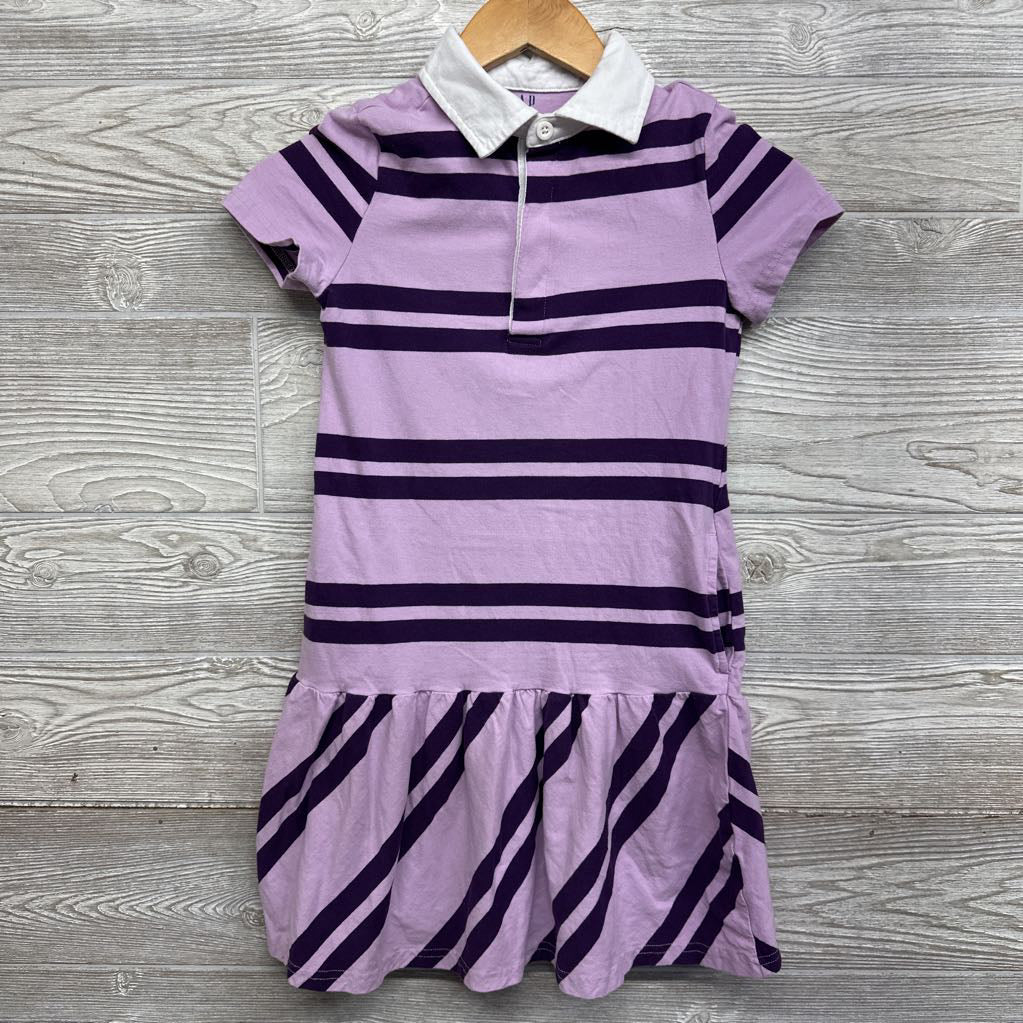 Rugby Polo Dress Stripes 7-8