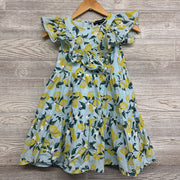 Flutter Sleeve Dress Lemons 7-8