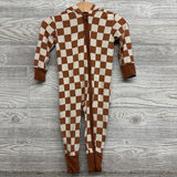 Bamboo Checkered Outfit W/ Hood 12-18M