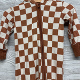Bamboo Checkered Outfit W/ Hood 12-18M