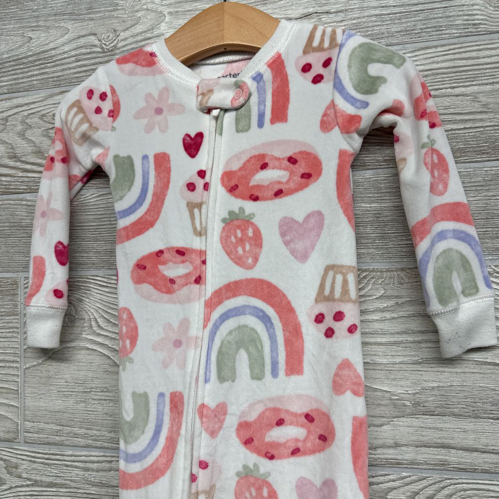 Plush Sleeper Rainbows, Donuts, Strawberries 12M