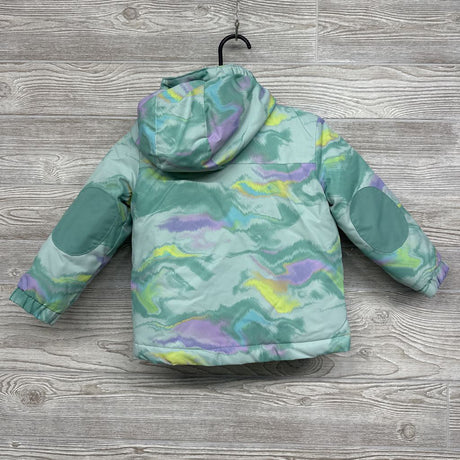 3 In 1 Plaid Winter Coat Tie Dye 3t