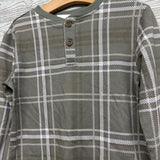 NEW Viscose Plaid Henley Shirt 4t