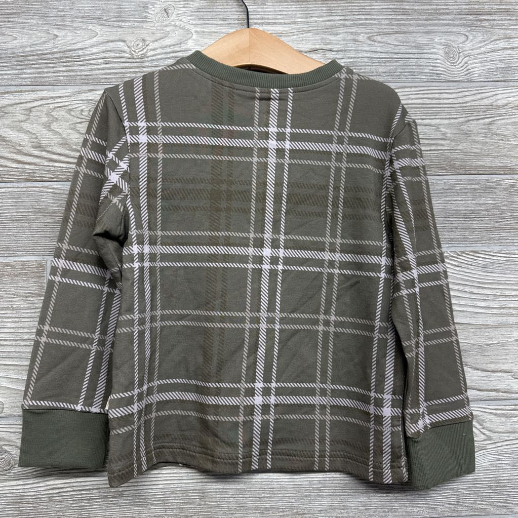 NEW Viscose Plaid Henley Shirt 4t