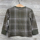 NEW Viscose Plaid Henley Shirt 2t