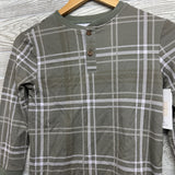 NEW Viscose Plaid Henley Shirt 7
