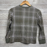 NEW Viscose Plaid Henley Shirt 8