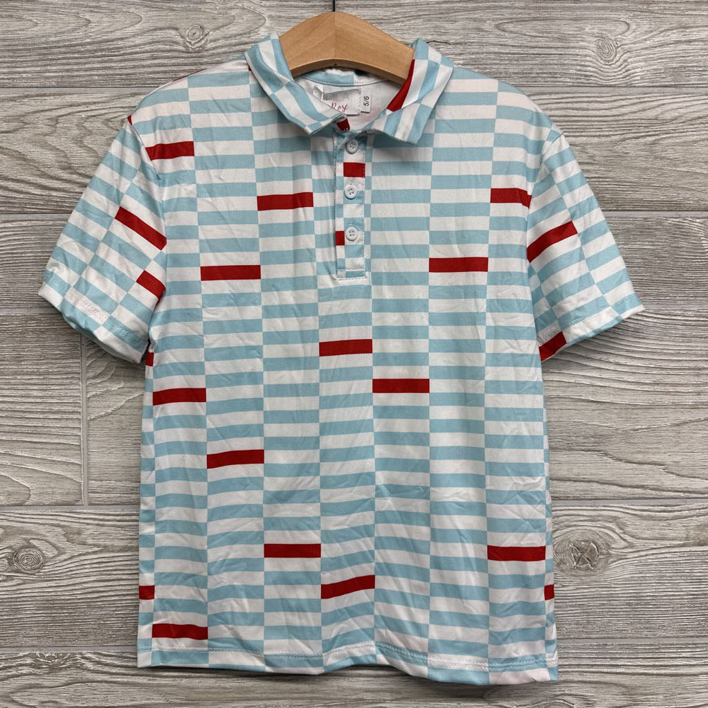 NEW Block Party Polo Shirt 5-6