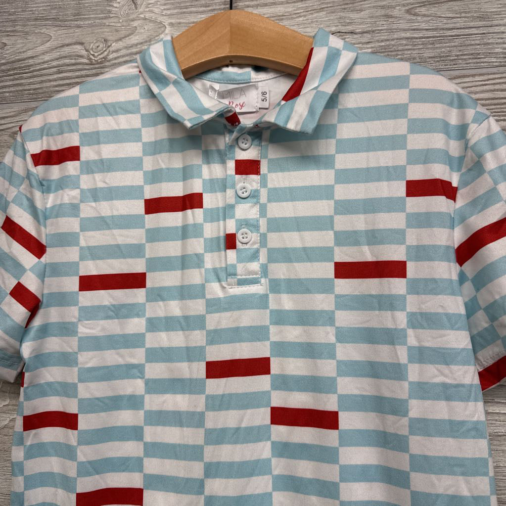 NEW Block Party Polo Shirt 5-6