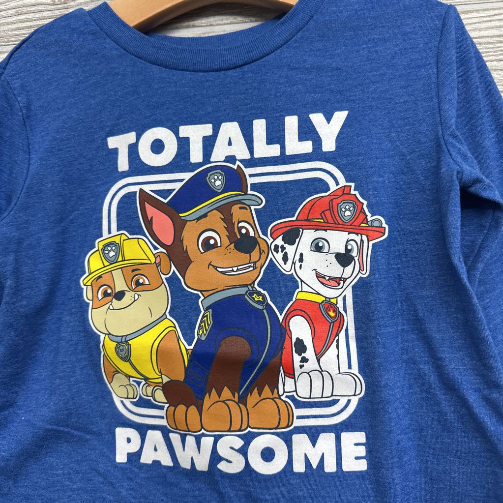LS Shirt Totally Pawsome 4t