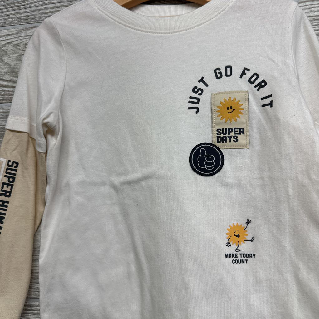 LS Shirt Just Go For It 4t
