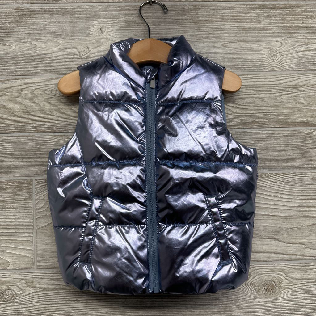 Metallic Puffer Vest 3t