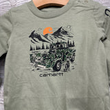 NEW LS Shirt & Camo Overalls 18M