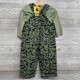 NEW LS Shirt & Camo Overalls 18M