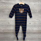 Blanket Sleeper Bear & Stripes 18M
