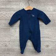 Waffle Knit Sleeper Elephant 0-3M