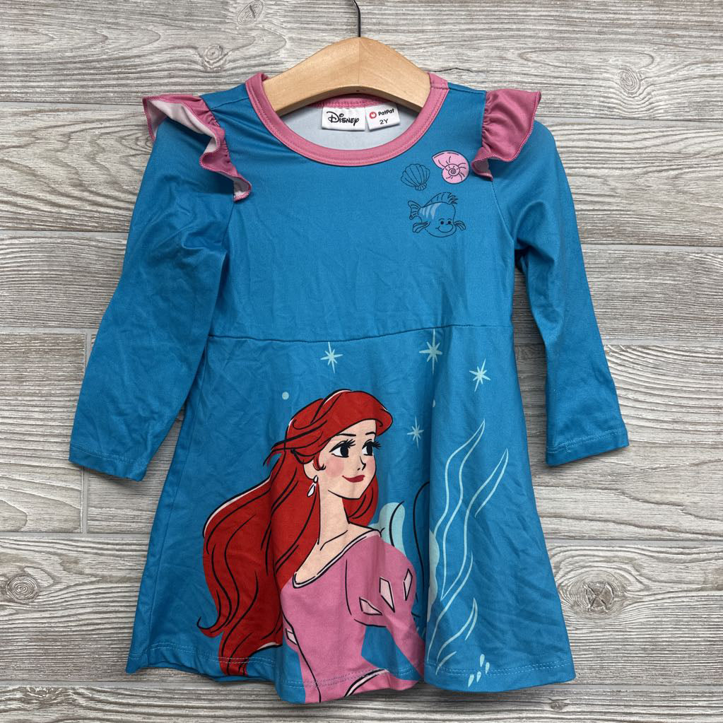 Flutter Sleeve Dress Ariel & Flounder 2t