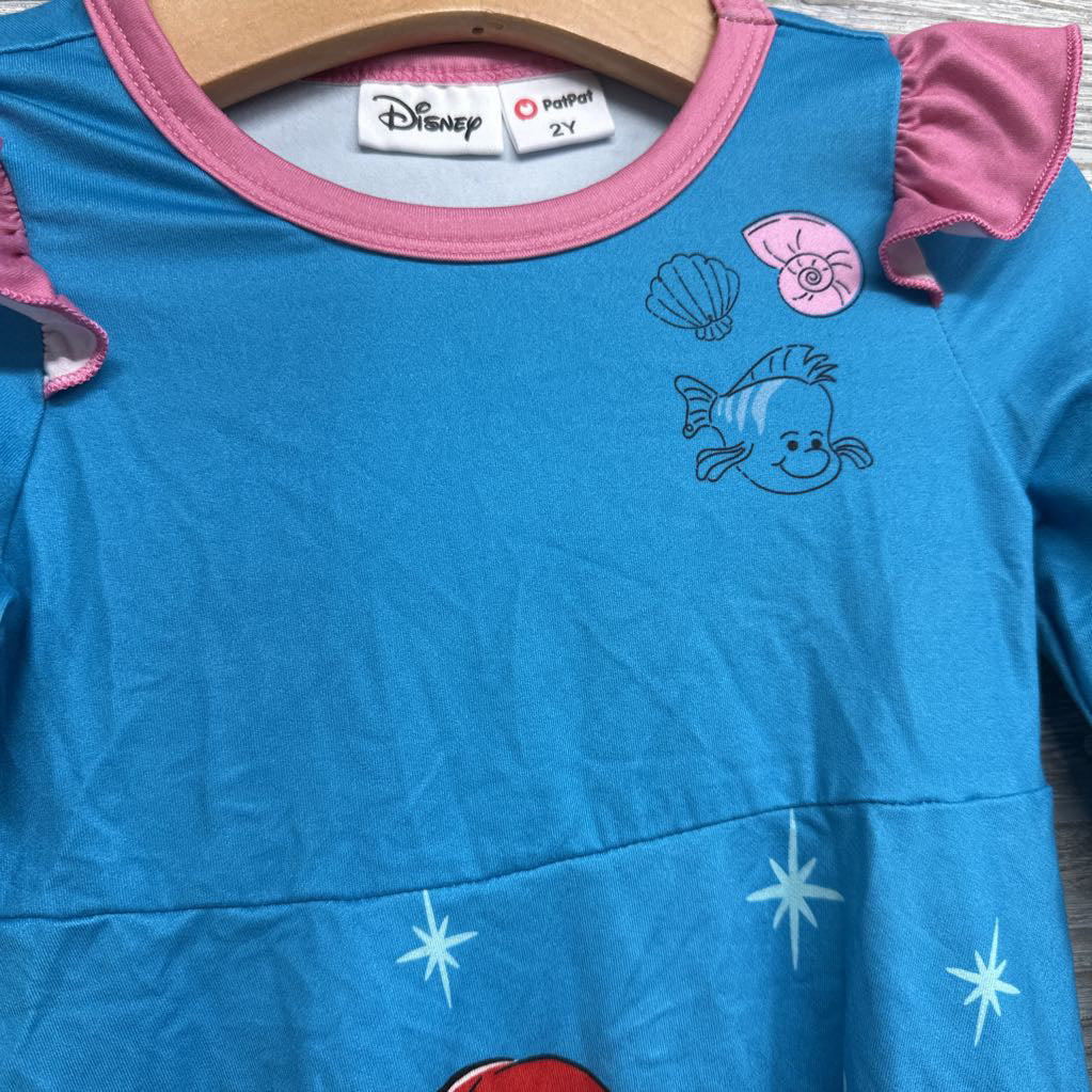 Flutter Sleeve Dress Ariel & Flounder 2t