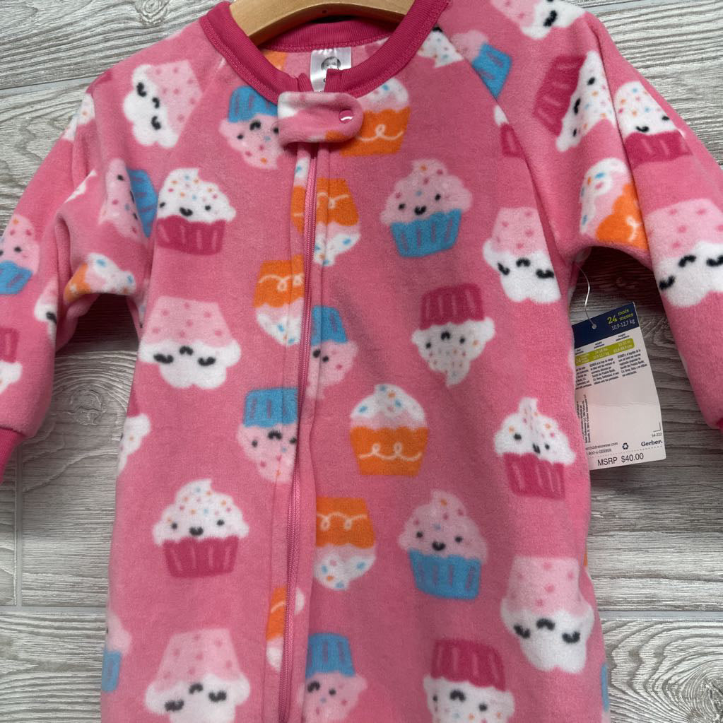 NEW Blanket Sleeper Cupcakes 24M