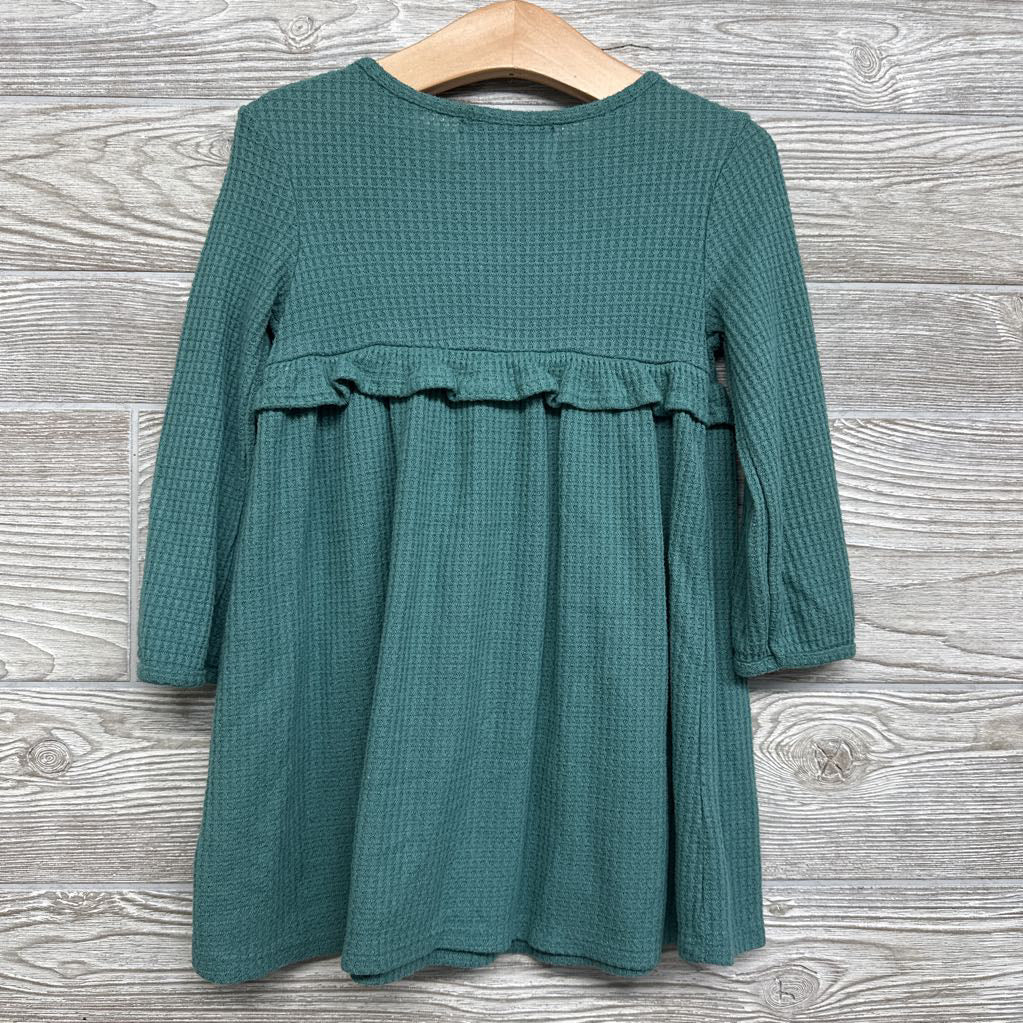Waffle Knit LS Dress 3t