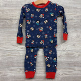 2 Pc Pj Mickey, Minnie & Pluto 2t