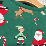 2 Pc Pj Santa, Elves & Reindeer 2t