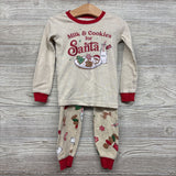 2 Pc Pj Milk & Cookies For Santa 3t
