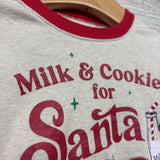 2 Pc Pj Milk & Cookies For Santa 3t