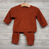 2 Pc Waffle Knit Outfit 0-3M