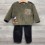 Sherpa Shirt & Ribbed Pants Mickey Mouse Pocket 24M
