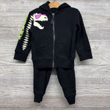 Hoodie Dinosaur Skeleton & Sweatpants 2t