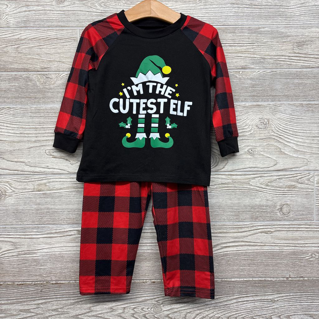 2 Pc Pj I'm The Cutest Elf 2t