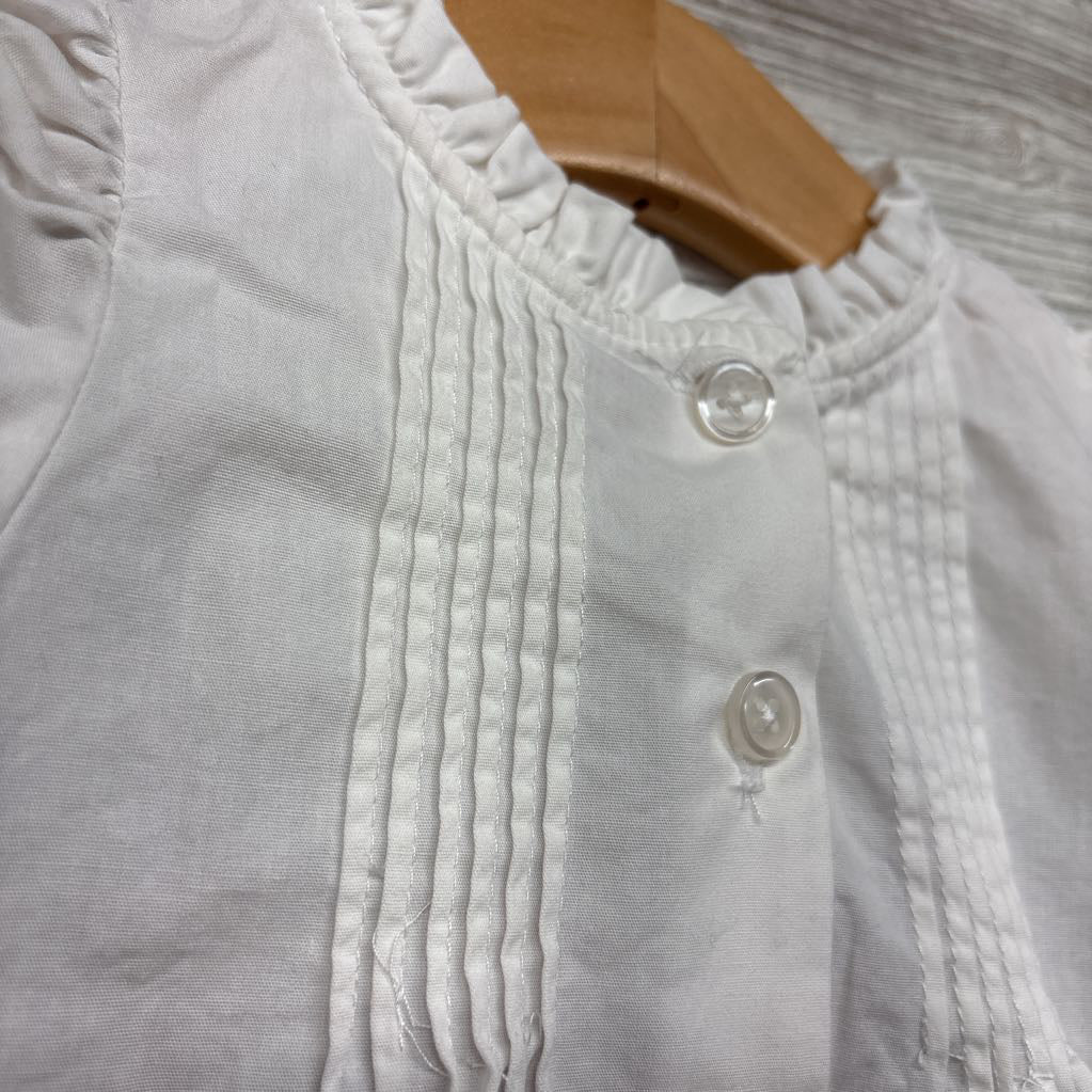 Button Up Pleated Shirt & Gingham Pants 12M