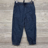 Chambray Pull On Drawstring Joggers 3T