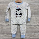 2 Pc LS PJs Hearts Penguins 24M
