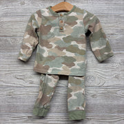 LS Henley Shirt & Pants Camo 12M