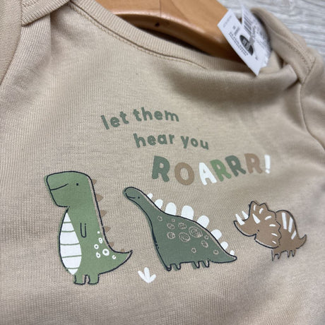 NEW Bodysuit Let Them Hear You Roarrr & Cargo Joggers 12-18M