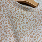 Velour Crewneck & Joggers Animal Print 2T