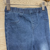 Pull On Flare Jeans Frayed 4T