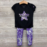 Active Shirt Star & Leggings Marble 2T