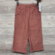 NEW Pull On Wide Leg Cord Pants Scallop Pockets3T